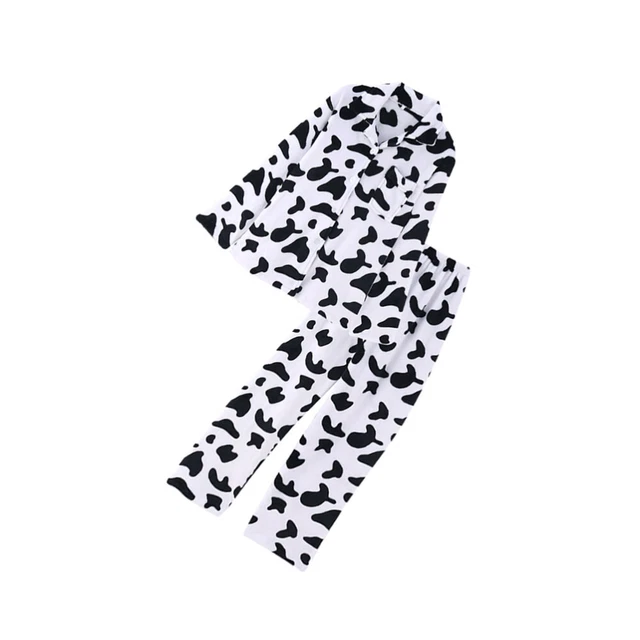 1 ensemble de vêtements de nuit à manches longues pour femmes, pantalons longs,