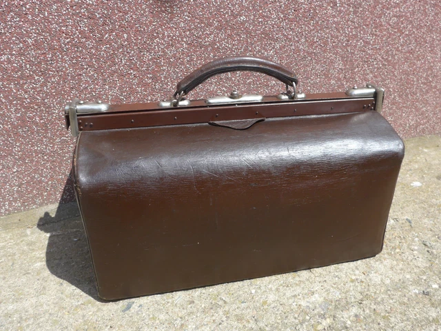 alte Arzttasche Doktortasche Hebammenkoffer vintage