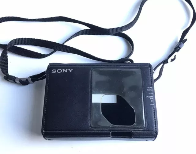 Étui pour SONY WM-D3 Professional Walkman original Travel Carry Case w/ Strap