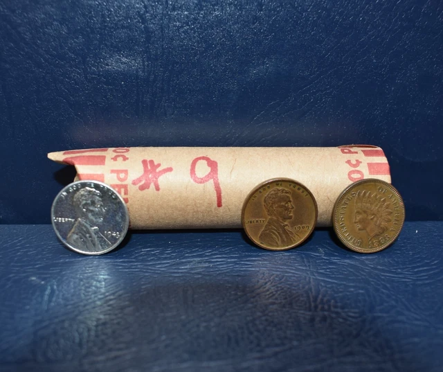 No Duplicate Wheat Penny Roll 1909-58 PDS +'09 VDB, '43 Steel + Indian Head Cent