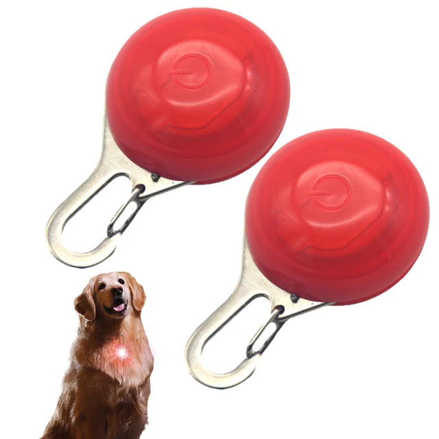 2pcs Glow Keychain LED Pendant Light Up Pet Collars For Backpacks