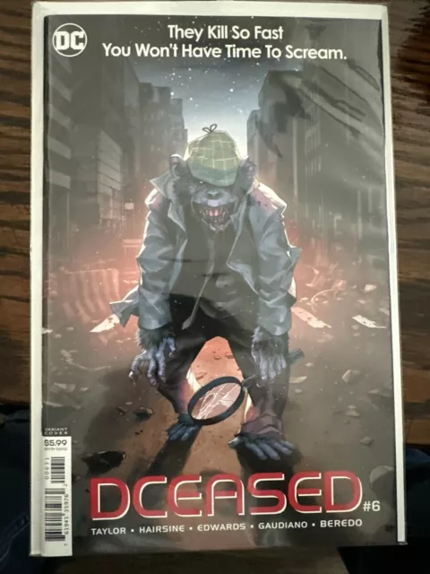 DCeased #6 DC (2019) NM Variant Horror Movie Homage Card Stock Cover Comic Book