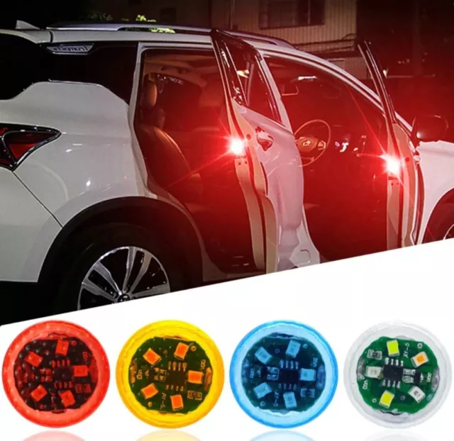 Kaufe Tür Licht Tür Öffnen Drahtlose Sensor Licht Led Atmosphäre  Modifizierte Verkabelung-freie Warnung Auto Liefert Willkommen Beleuchtung