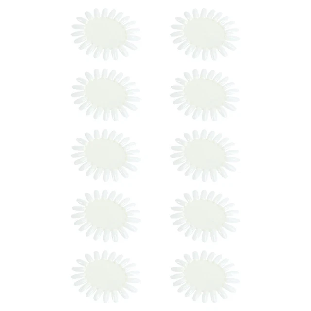 10 pz supporto per display ovale per ruote nail art trasparenti punte unghie