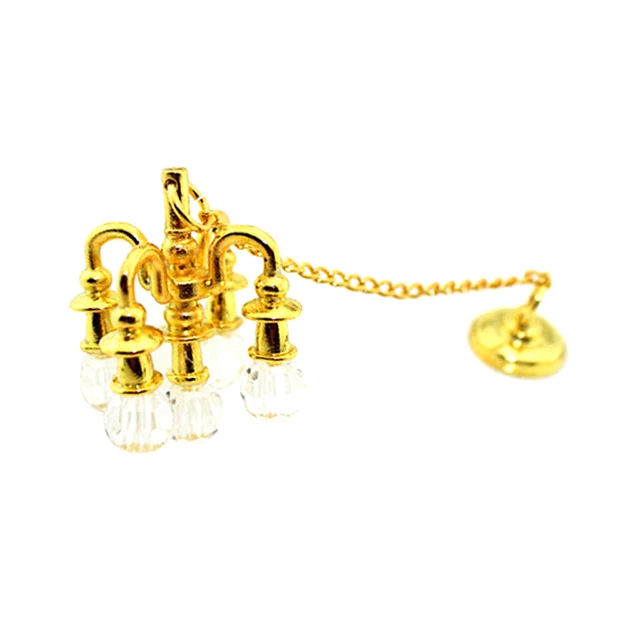 1:12 Dolls House Miniature Wall/Ceiling/Light Lamp w/ Button Battery Rooms Decor