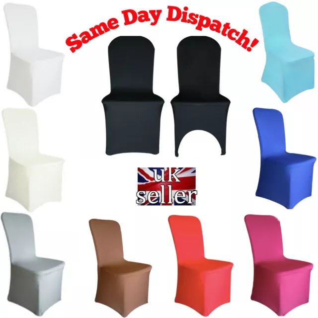 50pcs Spandex Stretch Wedding Chair Cover Covers Banquet Anniversary Party Decor