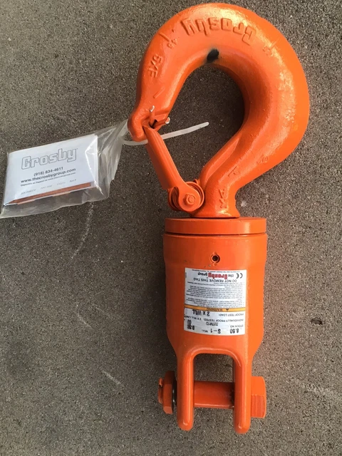 Crosby 8.5 Ton Swivel Hook