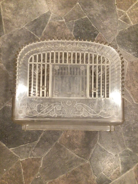 Rare Antique 1940s-1950s beco chicago Lucite plastic bird cage