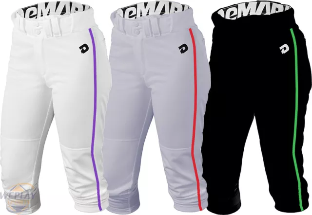 DeMarini de Luxe Adulte Femmes Fastpitch de Softball Pantalon W/Customisé Piping