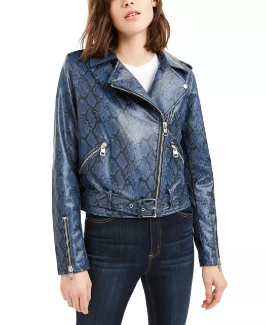 Calvin Klein Jeans Faux-Leather Moto Jacket 5B 1701 2