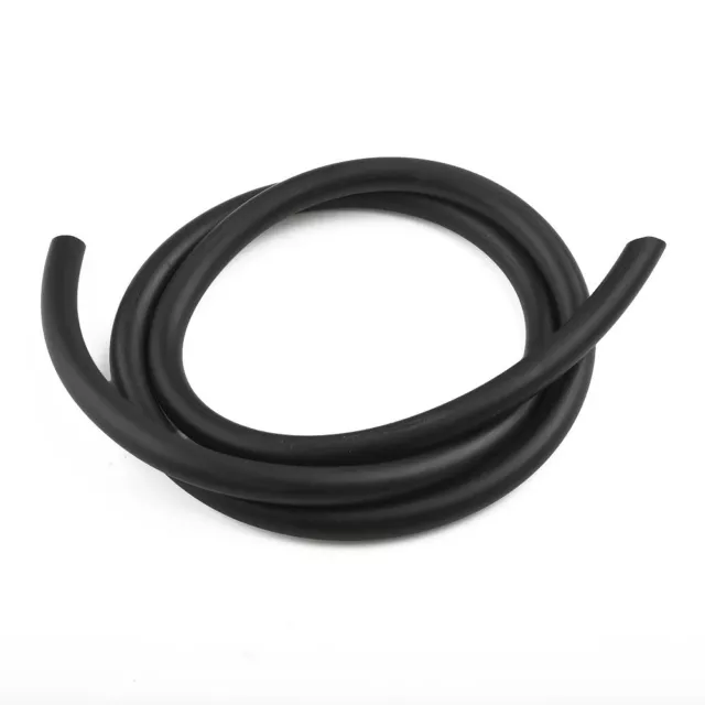 6mm 1/4" ID Full Silicone 100CM Black Fuel/Air Vacuum Hose Line Pipe Tube Black