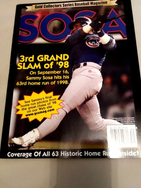 Gold Collectors Series Baseball Magazine SOSA
