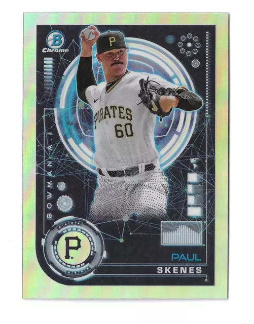 PAUL SKENES 2024 Bowman Chrome AI Prospect Card BAI15 RC Pittsburgh