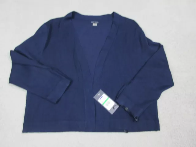 Tommy HIlfiger Sweater Womens Large Blue Lightweight Cardigan Casual Ladies