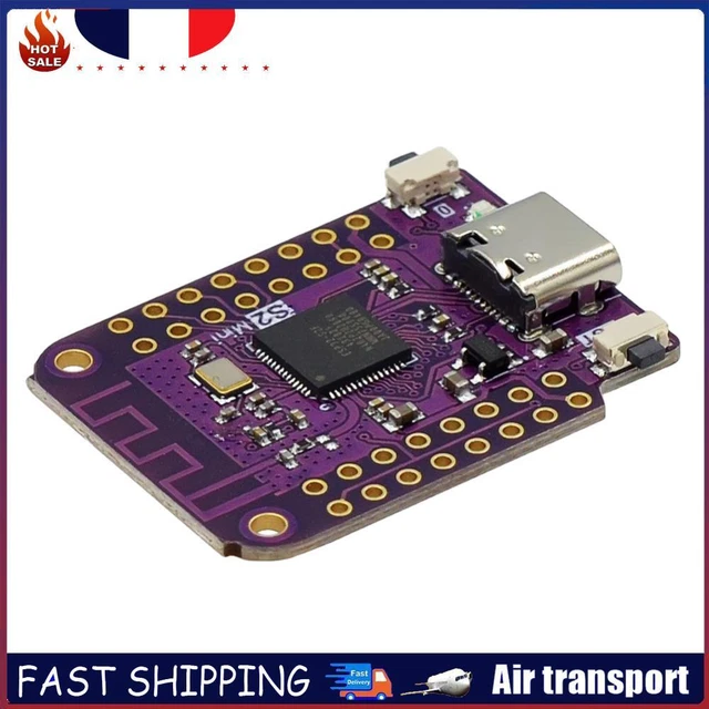 APKLVSR 5PCS ESP-S2 Mini V1.0.0 basé sur la Carte de développement ESP-S2FN4R2 4 MB Flash 2 Mo PSRAM WiFi Circuit MicroPython ESP-IDF pour Arduino