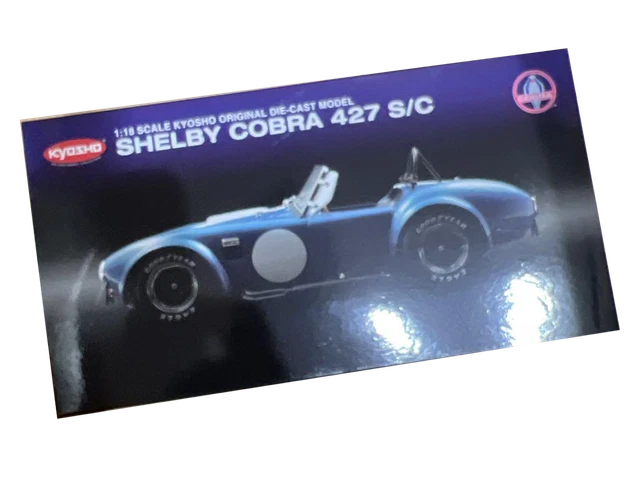 KYOSHO 1/18 SHELBY Cobra 427 S/C Light Blue Very Good