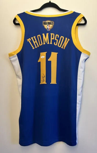 Klay Thompson Signed GS Warriors NBA Finals Jersey Autograph JSA COA