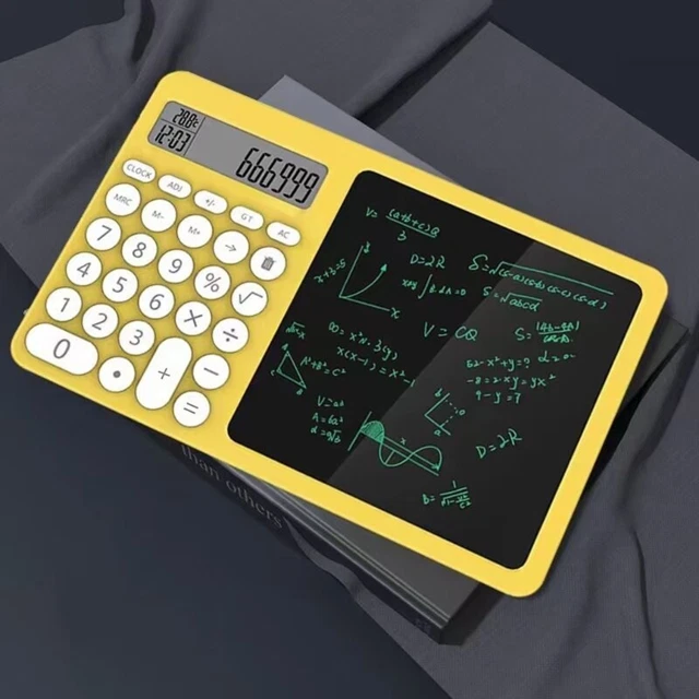 ELECTRONIC MEMO PAD Calculator 12Digits with LCD Calculators Multi