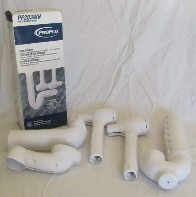 ProFlo PF203WH - Insulated Offset Pipe, Trap & Supplies Cover Assembly for ADA