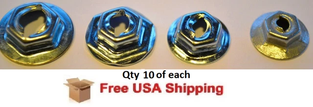 Auveco 150pc Thread Cutting Emblem & Moulding Clip Sealer Nuts Assortment – USA Made