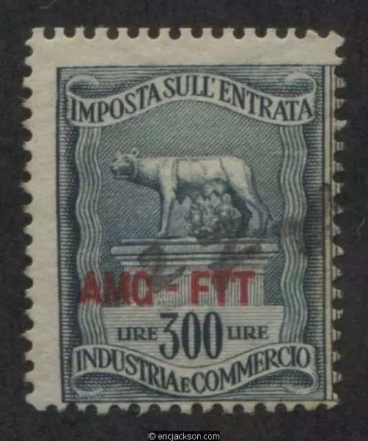 Trieste Industry & Commerce Revenue Stamp, FTT IC107 left stamp, used, F