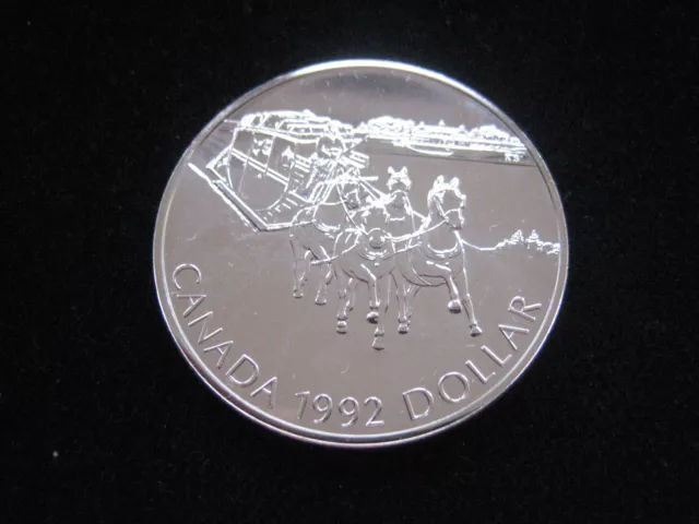 Mds Kanada Canada 1 Dollar 1992 "Kingston Stagecoach", Silber  #6