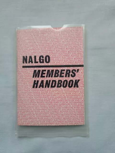 Vintage NALGO Trade Union Members' Handbook 1960s