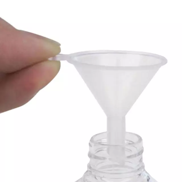 5x Mini Imbuto Plastica Piccolo Imbuto Per Cucina Profumi MIGLIOR Set Riempimento R4W5