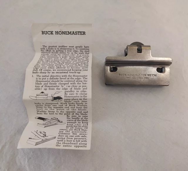 BUCK KNIVES HONEMASTER #136 With Instructions - Knife Sharpening Tool