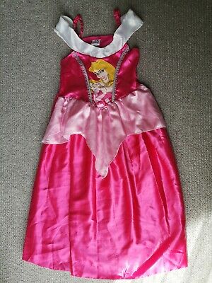 Disney Princess Aurora Sleeping Beauty Costume Fancy Dress Pink Girls 7-8 years