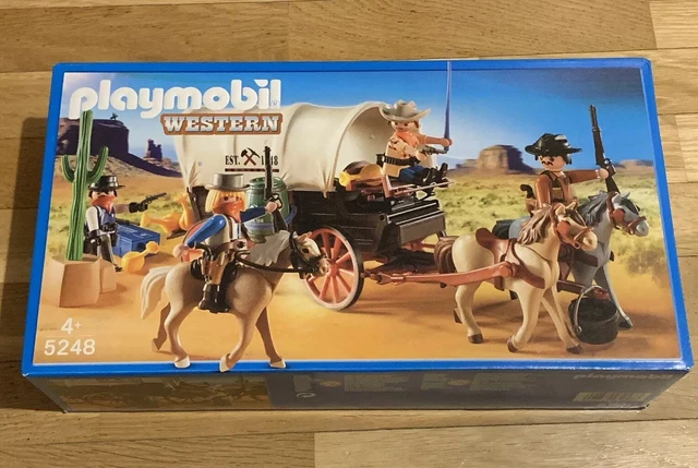 Playmobil 5248 Caravana Oeste Diligencia Western Vaqueros