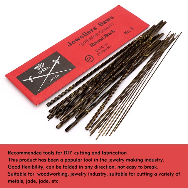 12X Scroll Saw Blades - 130mm Long Woodworking Jewellery saw blades Tools 2