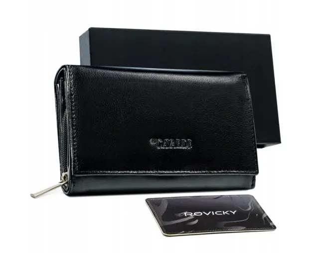 Grand portefeuille en cuir pour femmes avec RFID - 4U Cavaldi