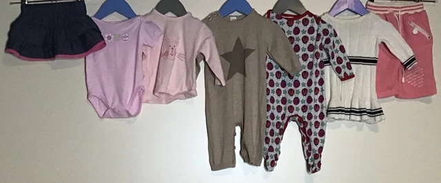Baby Girls Bundle Clothes Age 3-6 Months M&S Gap Next Oshkosh Miniclub