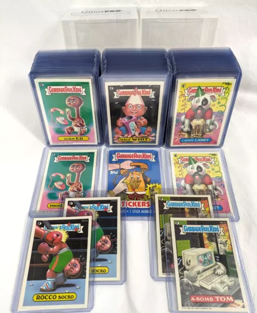 1988 Topps Garbage Pail Kids 14th Series OS14 MINT 88 Card Set in NEW TOPLOADERS