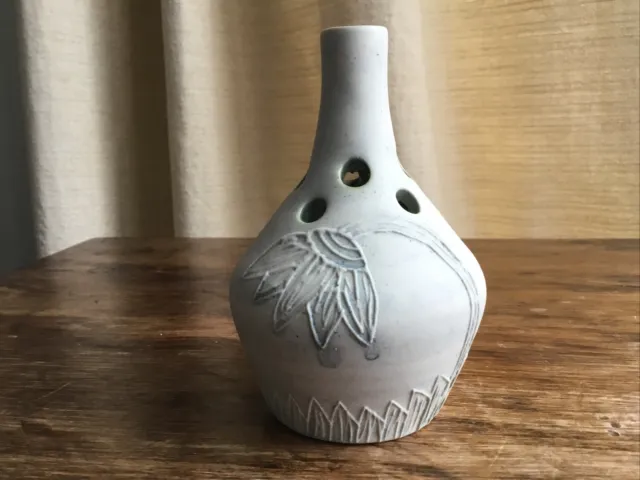 Carn pottery bud vase  4”