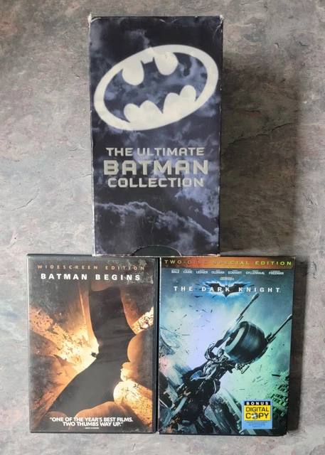 THE ULTIMATE BATMAN Collection VHS & BATMAN Begins & The Dark Knight ...