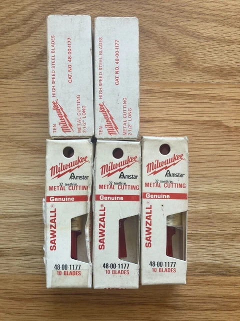 (50-pk) 48-00-1177 Milwaukee 2-1/2" SAWZALL Blades 32T Metal Cutting Saw Blades