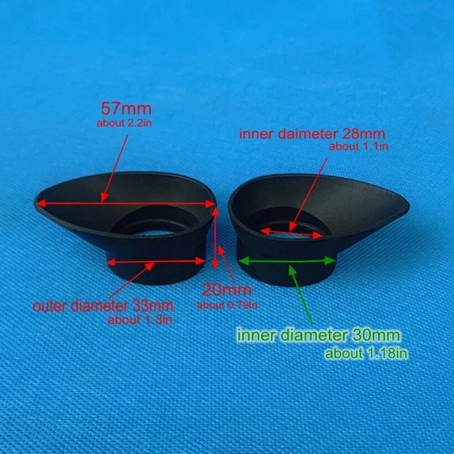 2PC Binocular Microscope Eyepiece Cup Rubber Eye Lens Guard Shield for 29-35mm