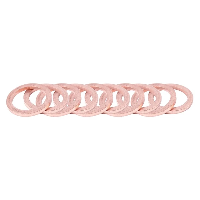 2X(10 Pcs de cuivre 12 mm x 17 mm x 1.5 mm cuivre ecraser la Rondelle anneau p1)