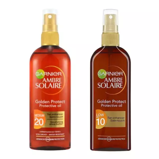 Aceite bronceado bronceado Garnier Ambre Solaire Golden Protect con FPS 150 ml