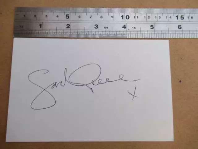 Sarah Greene Television presenter    Autograph ( File SB2)
