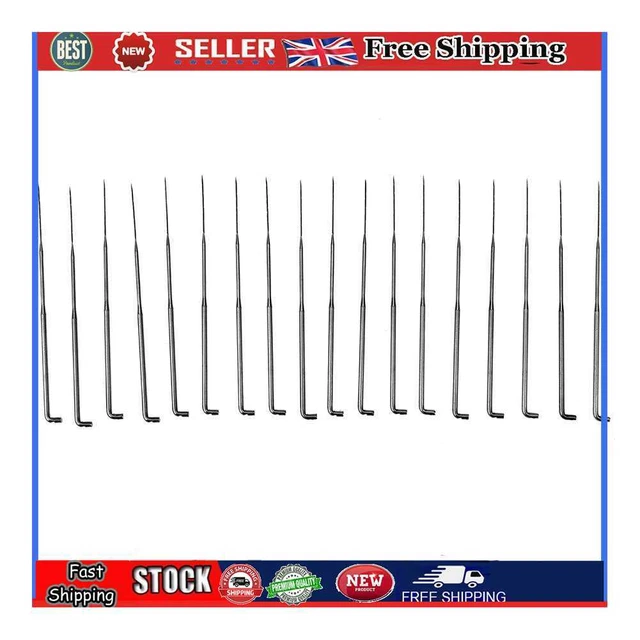 18 piezas Herramientas manuales de fieltro con aguja fina de metal de 7,9 cm Accesorio hágalo usted mismo