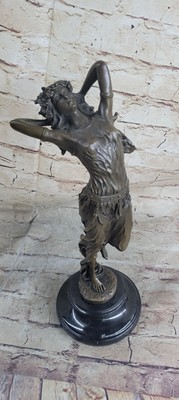 Aldo Originale Aldo Vitale Art Deco Gypsy Ballerina Bronzo Scultura Statua Artistico 