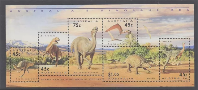 105. Australia 1993 Stamp M/S Dinosaur Era . Mnh