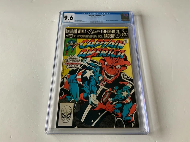 Captain America 263 Cgc 9.6 White Pages Red Skull Ameridroid Marvel Comics 1981