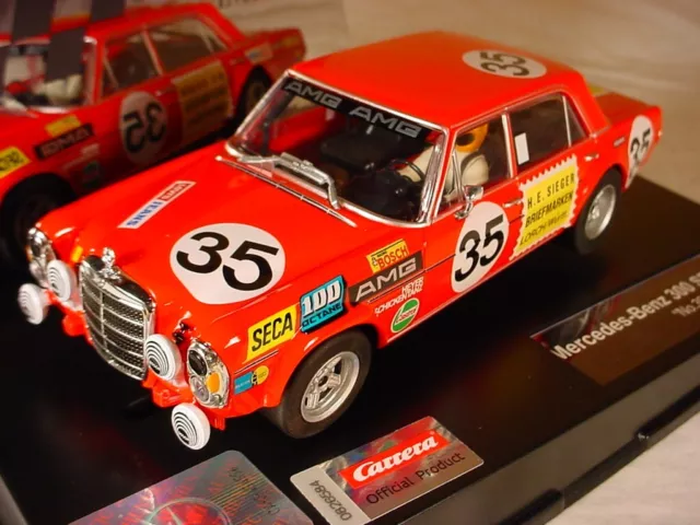 Carrera Mercedes Benz 300 SEL 6.3 AMG #35 Red 27712 MB 1/32 slot car