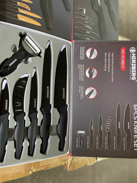 Messerset Neu Herzberg 5-Teiliges Marmorbeschichtetes - 6 Farben