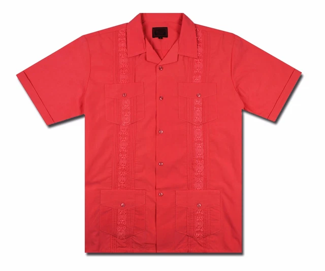Guayabera Neonato Bambini Ragazzi Messicano Cubano Latino Bottone Casual Camicia
