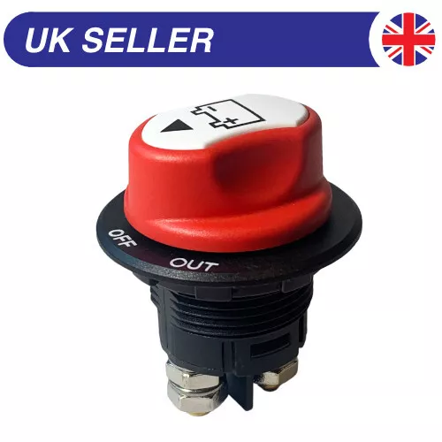 100A Mini Battery Isolator Switch Cut Off 12V-50V for Boat, Bike, Van Etc.